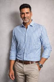 sky blue cotton stripe shirt sky blue cotton stripe shirt