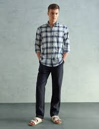 slim fit tartan check shirt for men slim fit tartan check shirt for men