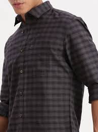 showoff men's long sleeves gingham checks grey shirt zariachecks 1024 grey showoff men's long sleeves gingham checks grey shirt zariachecks 1024 grey