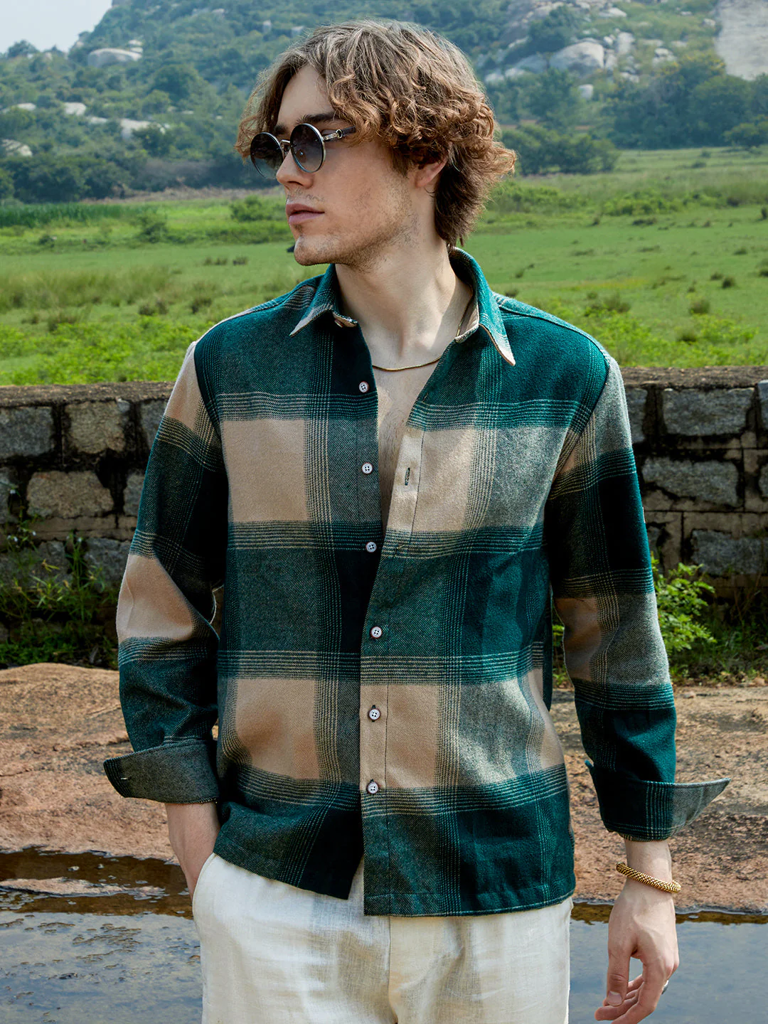 vignette checkered oversized shirt vignette checkered oversized shirt