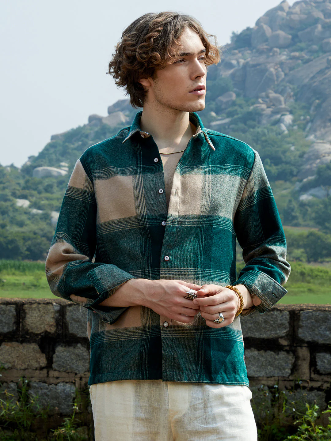 vignette checkered oversized shirt vignette checkered oversized shirt