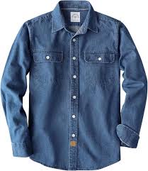 snap button double pocket denim shirts – rugged & modern casual style