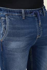 med blue 5 pocket midrise, comfort straight fit cropped jeans med blue 5 pocket midrise, comfort straight fit cropped jeans