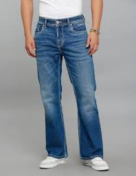 med blue 5 pocket midrise loose fit cropped jeans