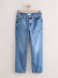med blue 5 pocket low rise ankle length jeans