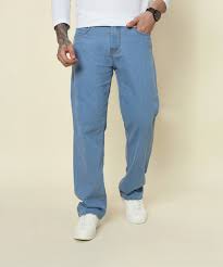 medium blue extra loose fit jeans