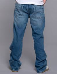 med blue 5 pocket midrise loose fit jeans