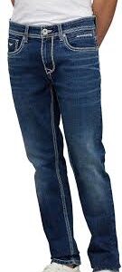 med blue 5 pocket mid rise slim straight fit jeans