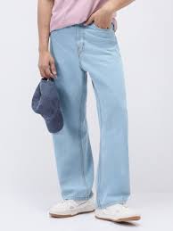 sky blue baggy fit jeans sky blue baggy fit jeans