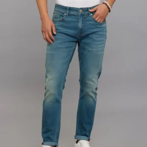 greenish 5 pocket low rise ankle length stretch jeans