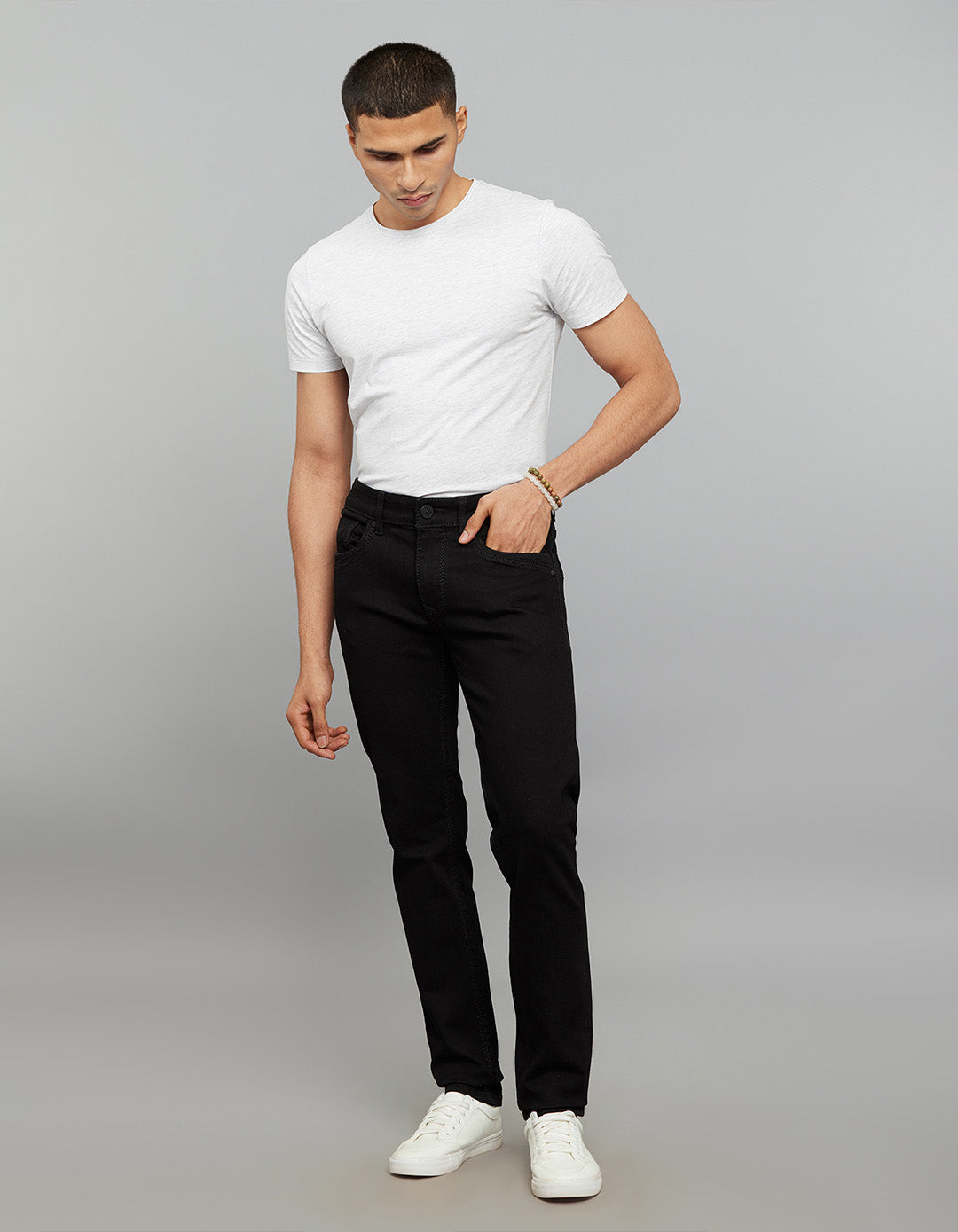 black 5 pocket mid rise slim straight fit stretch jeans black 5 pocket mid rise slim straight fit stretch jeans