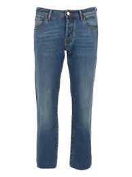 medium blue 5 pocket low rise tapered ankle length stretch jeans medium blue 5 pocket low rise tapered ankle length stretch jeans