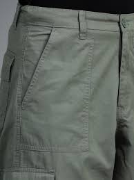 men 2 cotton relaxed fit cargo trousers, black moss green men 2 cotton relaxed fit cargo trousers, black moss green