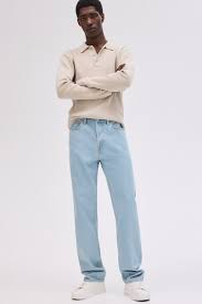 sky blue regular fit jeans