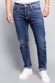 med blue 5 pocket low rise ankle length jeans
