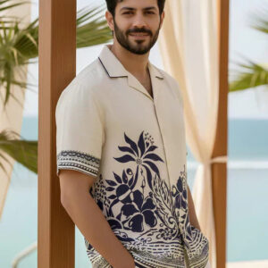 Home blue blossom shirt
