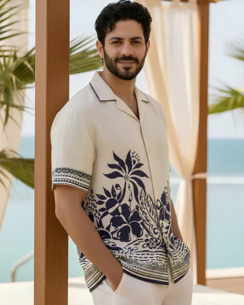 blue blossom shirt