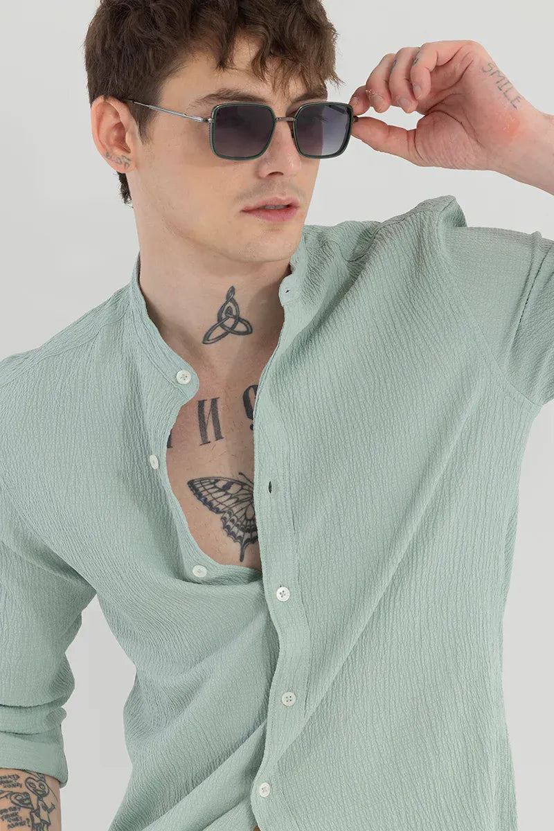 berit light green textured shirts berit light green textured shirts