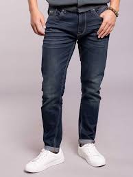 dk blue 5 pocket low rise ankle length jeans