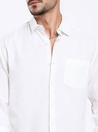 white slub textured shirt white slub textured shirt