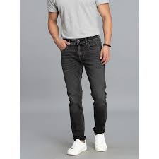 charcoal 5 pocket low rise ankle length jeans