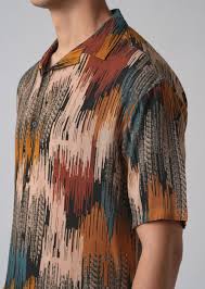 butterscotch abstract print shirt butterscotch abstract print shirt