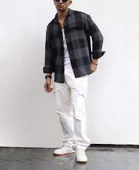 charcoal black checks structured oversize drop shoulder shirt charcoal black checks structured oversize drop shoulder shirt
