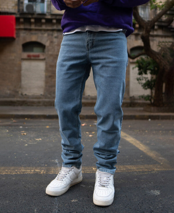 blue denim regular fit jeans