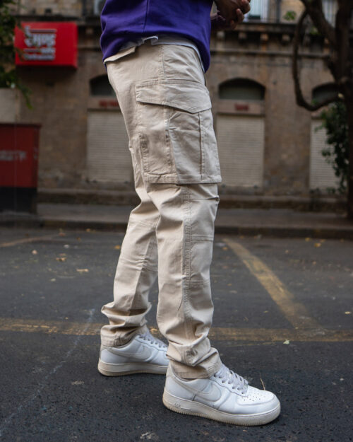 Home beige regular fit cargo