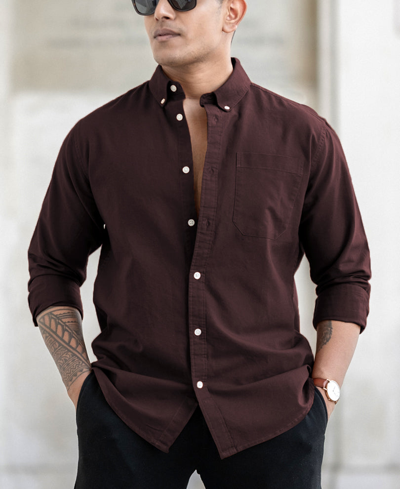 brown oxford shirt brown oxford shirt