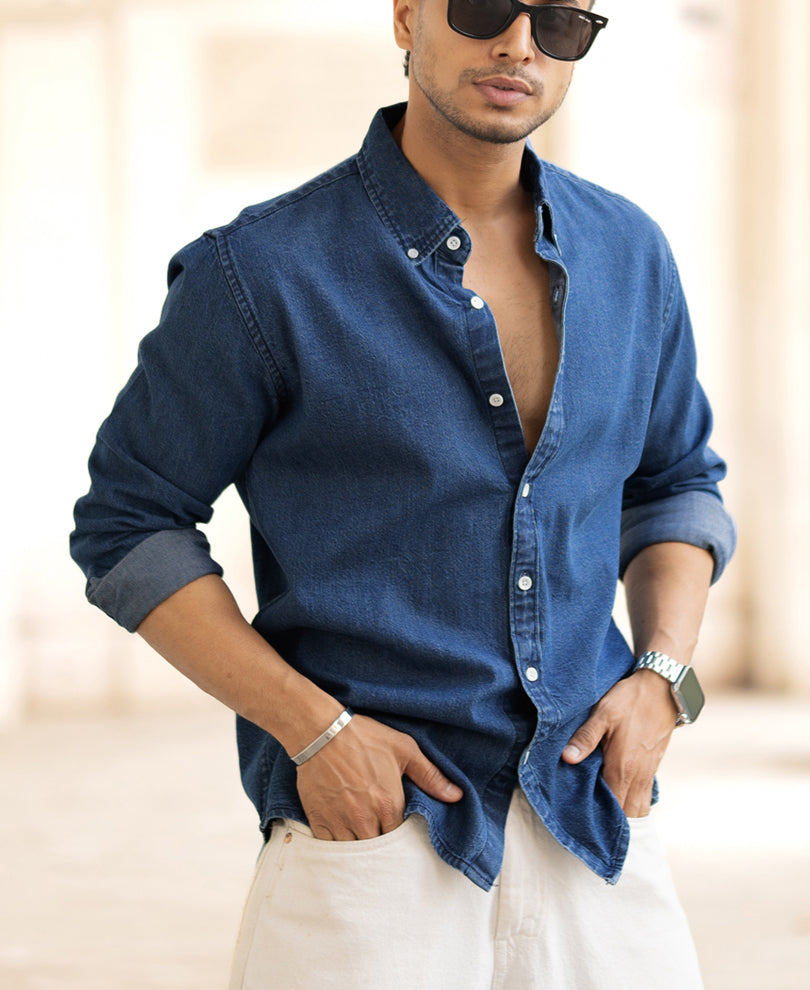 blue denim shirt blue denim shirt