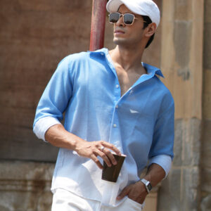 blue ombre shirt
