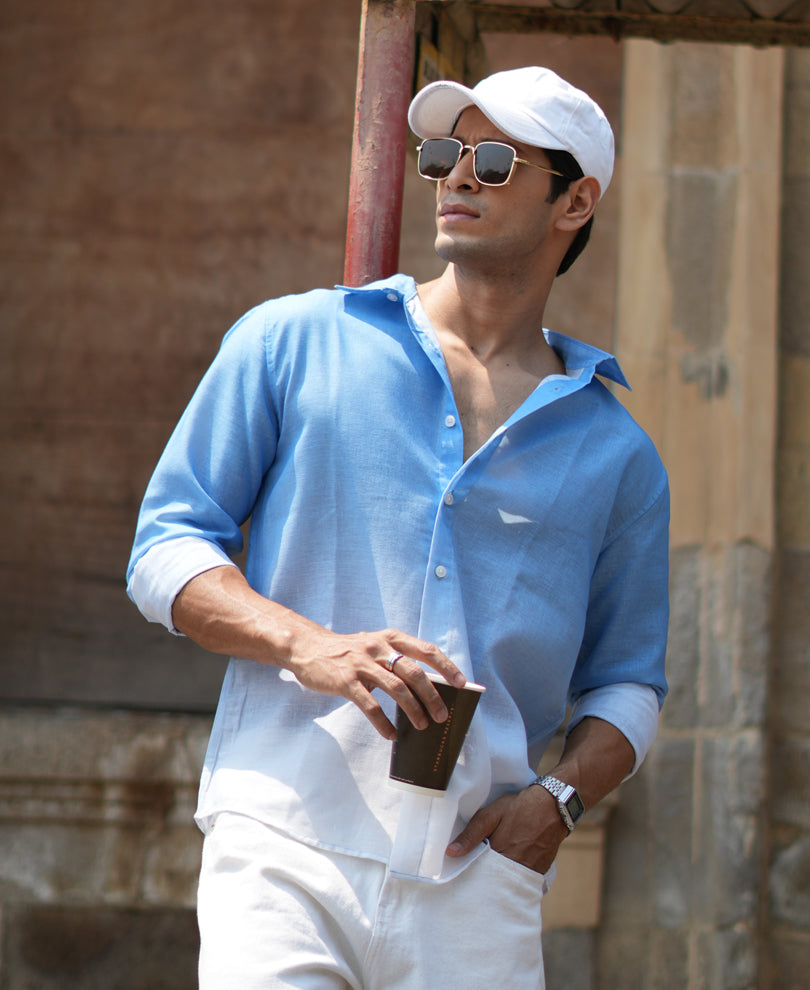 blue ombre shirt blue ombre shirt