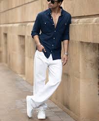 denim knit structured stripe shirt denim knit structured stripe shirt
