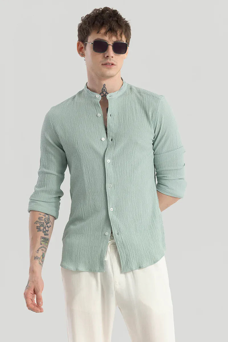 berit light green textured shirts berit light green textured shirts