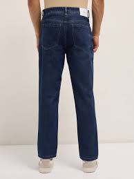 medium blue 5 pocket midrise loose fit stretch jeans medium blue 5 pocket midrise loose fit stretch jeans