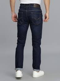 dk blue 5 pocket low rise ankle length jeans