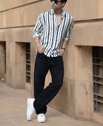 white and black striped flowy shirt white and black striped flowy shirt
