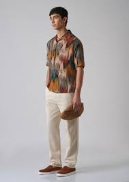 butterscotch abstract print shirt butterscotch abstract print shirt