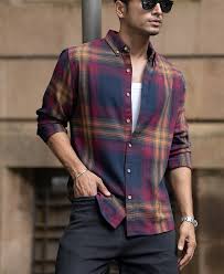 multicolour twill checks buttondown shirt multicolour twill checks buttondown shirt