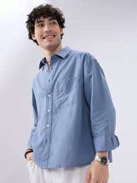 men oversized fit solid cut away collar casual shirt men oversized fit solid cut away collar casual shirt