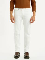 white 5 pocket mid rise slim straight fit jeans