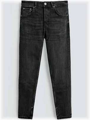 charcoal 5 pocket low rise tapered ankle length stretch jeans charcoal 5 pocket low rise tapered ankle length stretch jeans