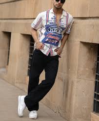washed stripe print shirt washed stripe print shirt